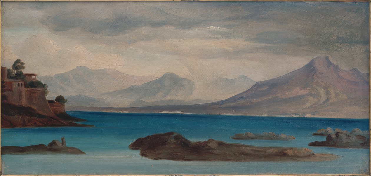 Näkymä Napolinlahdelle tekijältä Georg Friedrich August Lucas