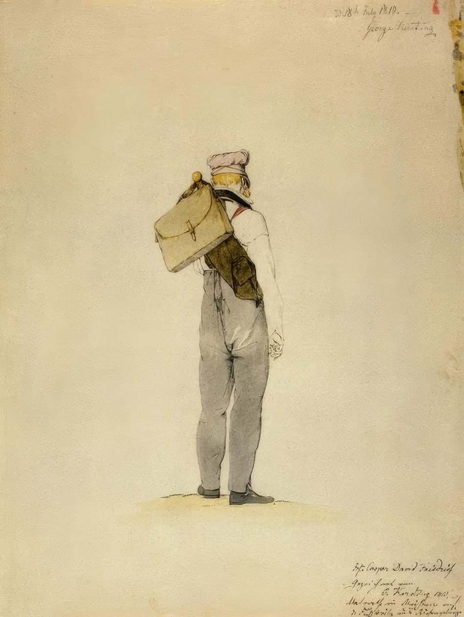 C.D.Friedrich auf einer Fußreise im Riesengebirge tekijältä Georg Friedrich Kersting