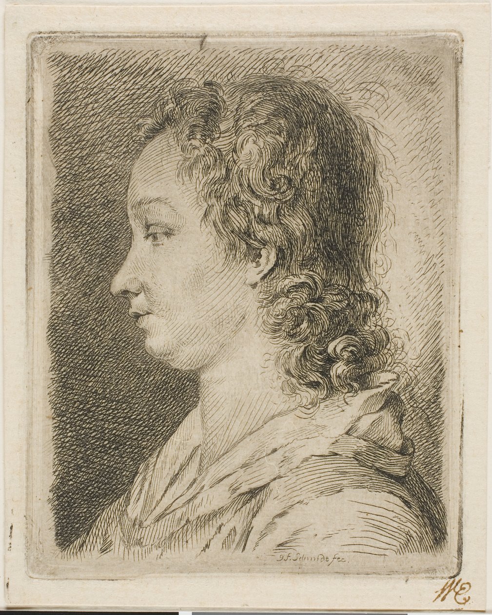 Madame Schmidt (taiteilijan vaimo) tekijältä Georg Friedrich Schmidt