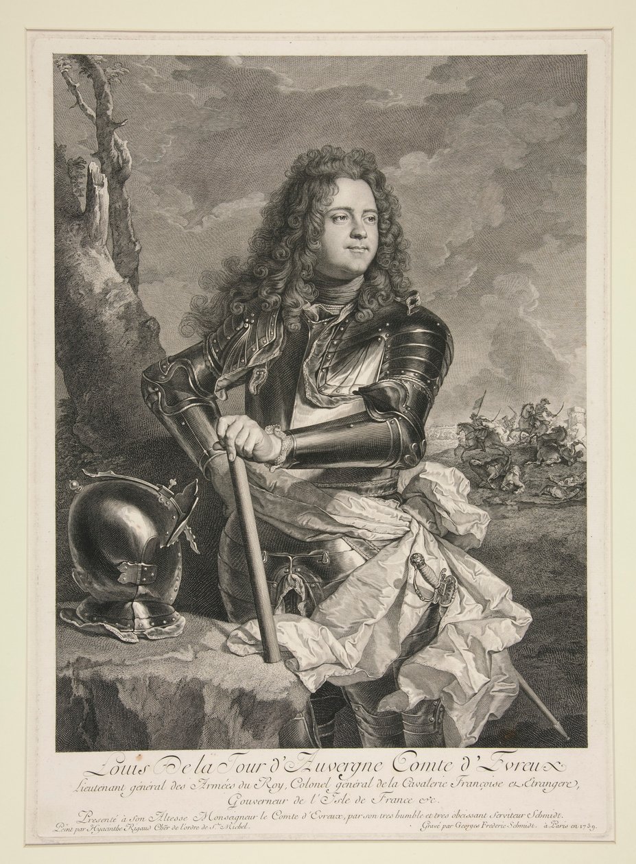 Muotokuva Louis de la Tour d tekijältä Georg Friedrich Schmidt