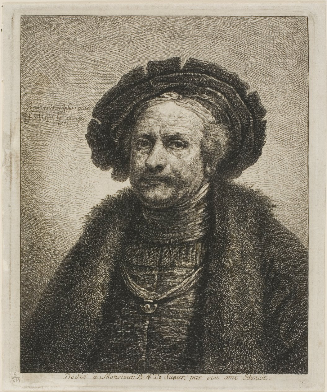 Rembrandtin muotokuva tekijältä Georg Friedrich Schmidt