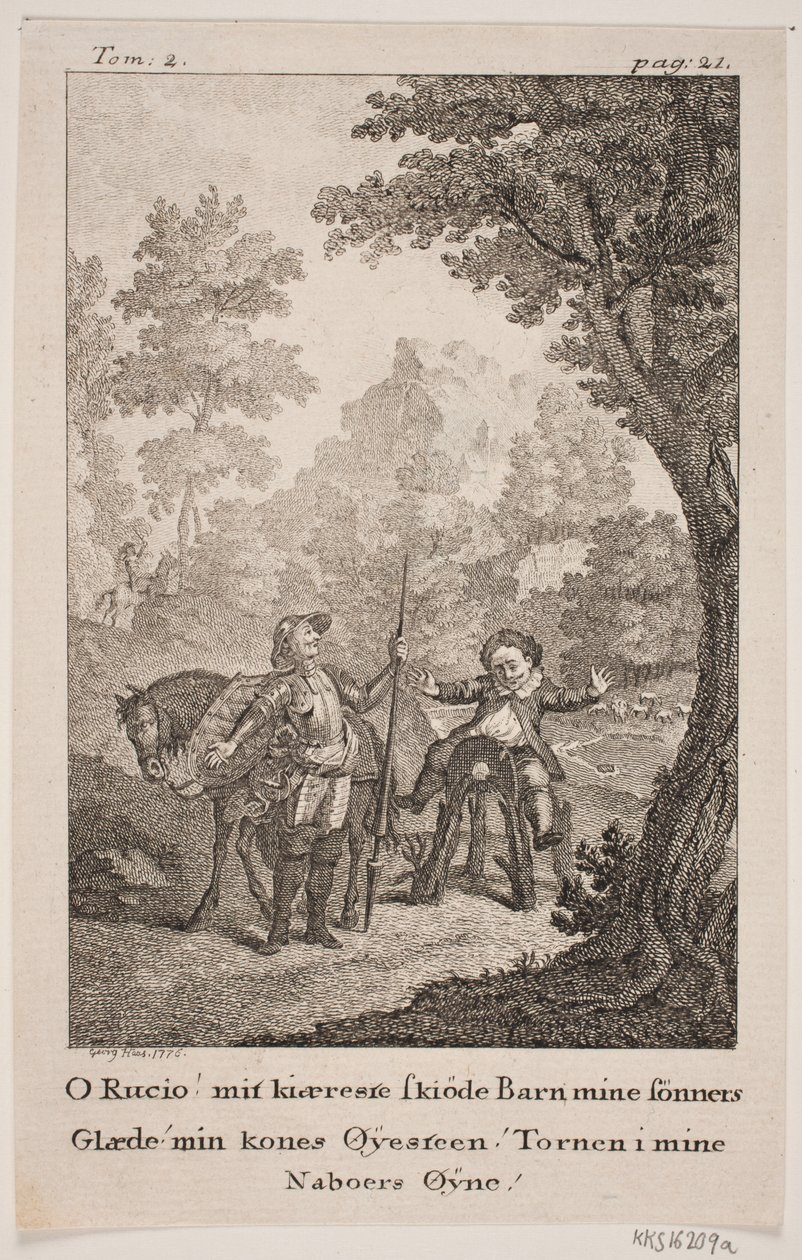 Kuvitus Don Quijotelle tekijältä Georg Haas