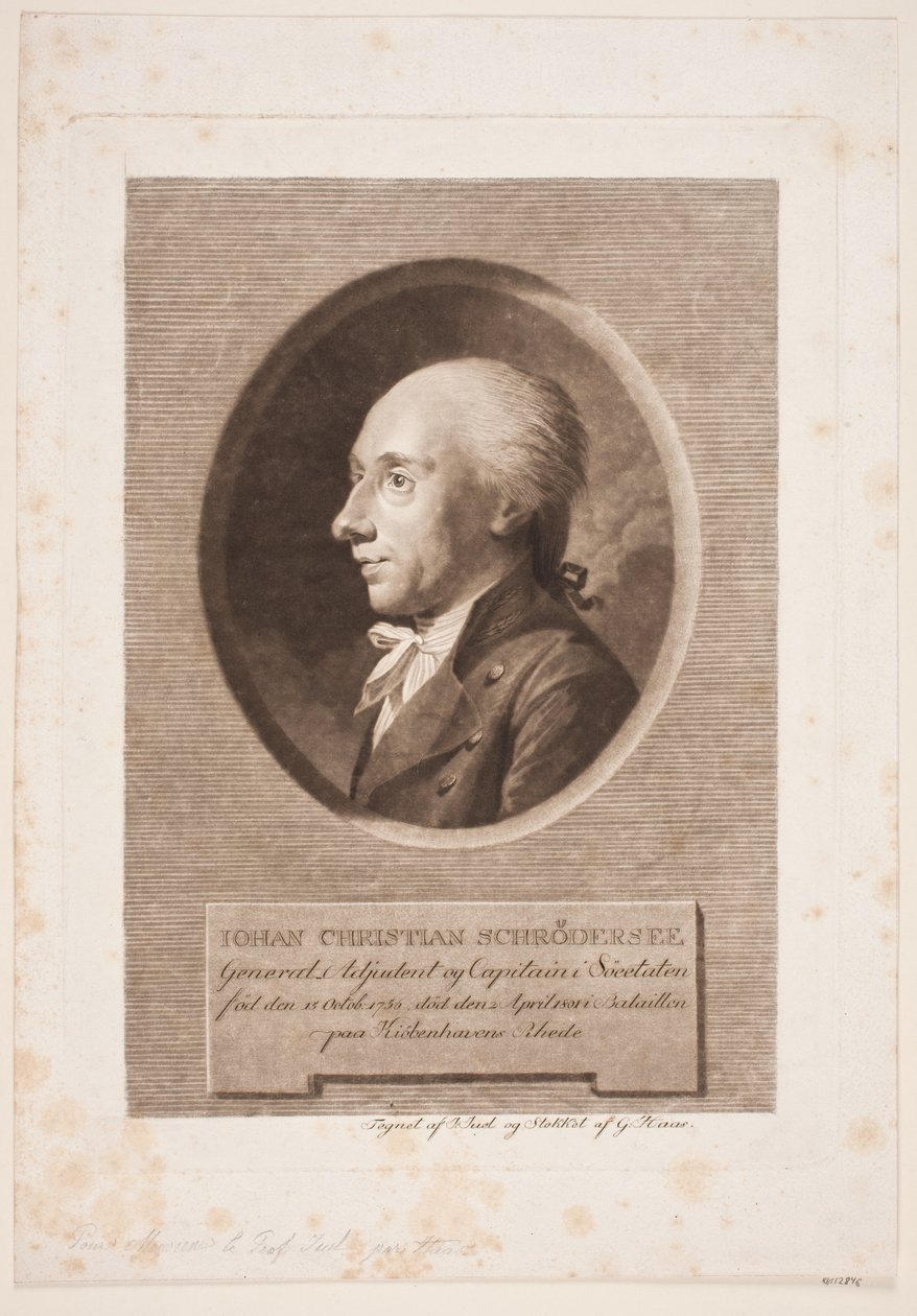 Merivoimien upseeri J. C. Schrødersee tekijältä Georg Haas