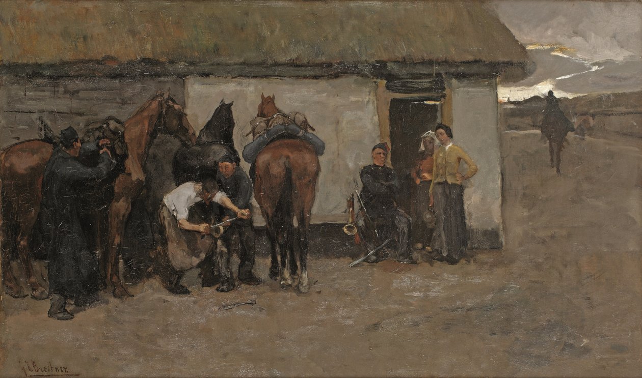 Seppä, noin 1881-84 (öljy kankaalle) tekijältä Georg Hendrik Breitner