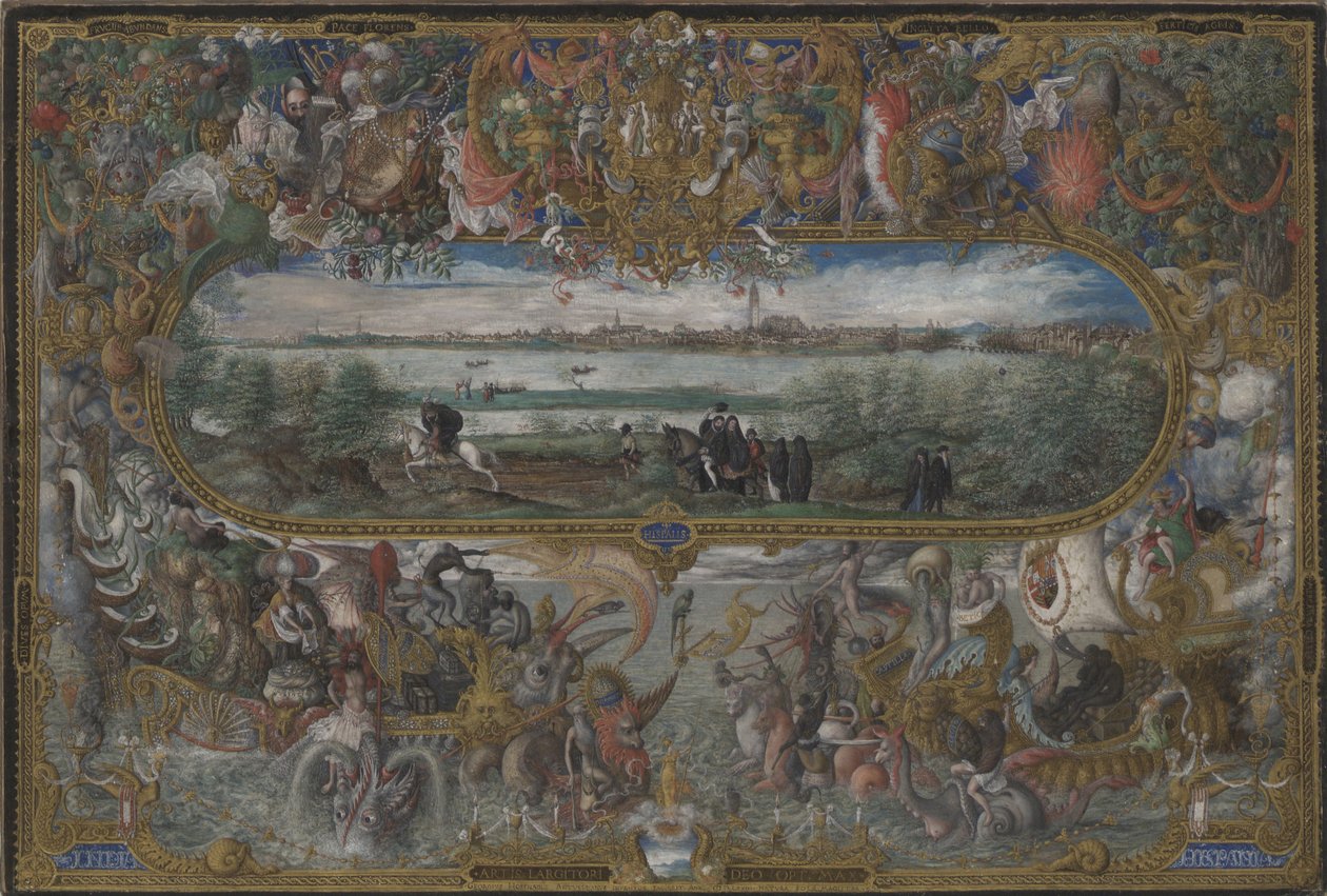 Näkymä Sevillasta, 1573 tekijältä Georg Hoefnagel