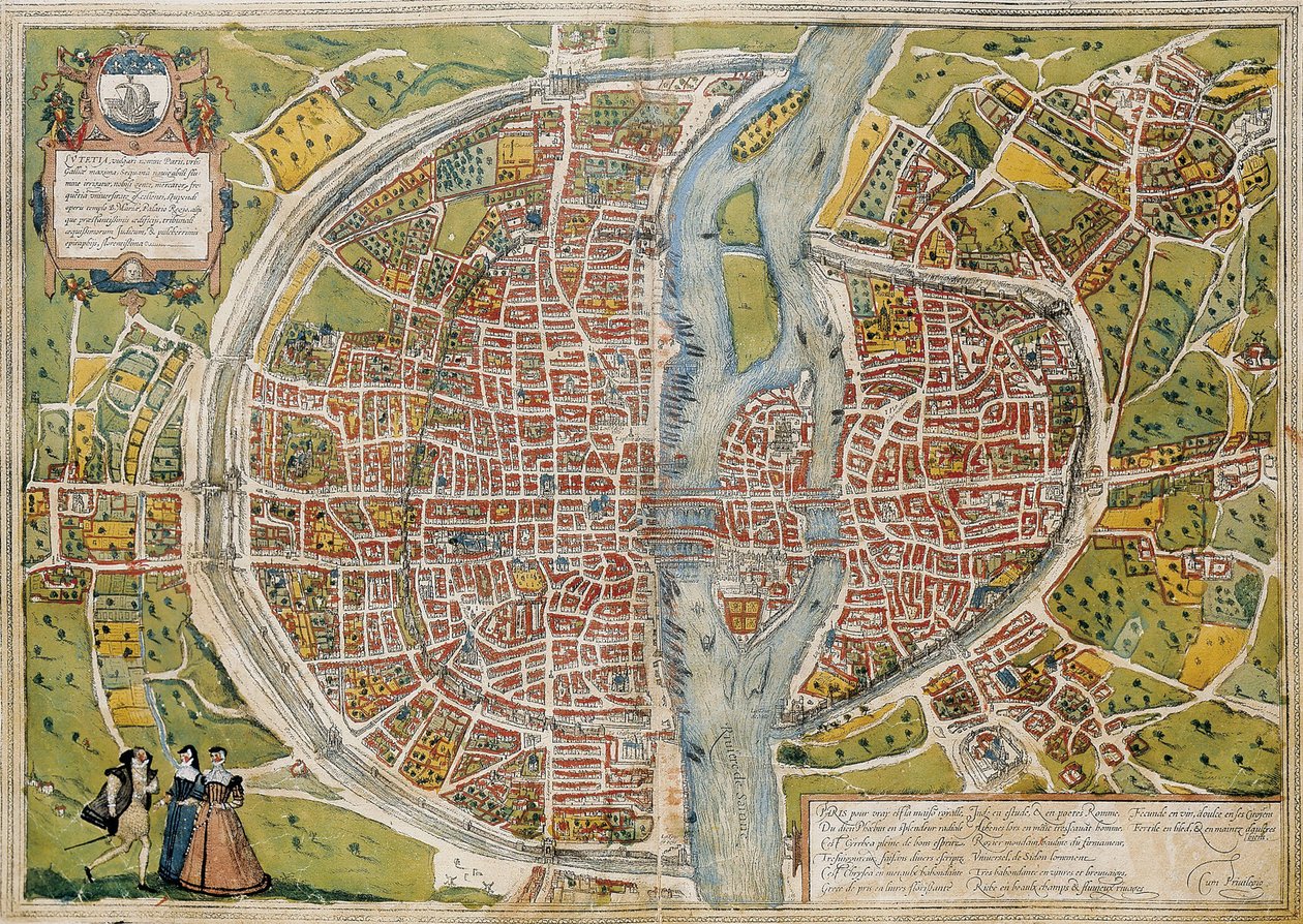 BRAUN, George (1541-1622). ORTELIUS, Abraham (1527-1598). HOGENBERG, Franz (1535-1590). Civitatis Orbis Terrarum (Theatrum orbis terrarum). 1572-1617. Pariisi (1572). Nide I. Etsaus. ESPANJA. KASTILIA JA LEON. Salamanca. Salamancan yliopiston kirjasto tekijältä Georg Hogenberg Franz (1535 90) & Ortelius Abraham (1527 98) Braun