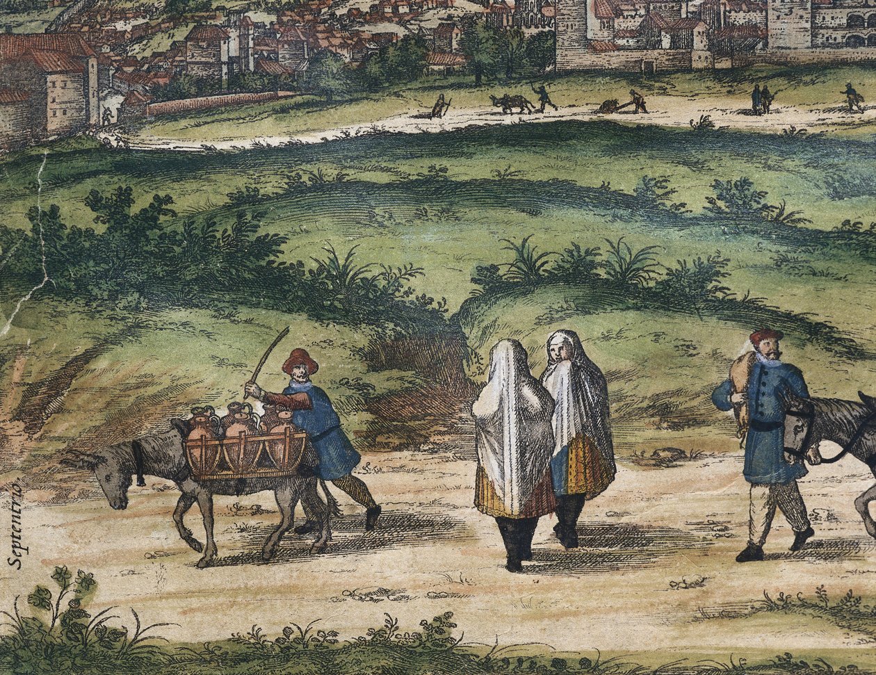 BRAUN, George (1541-1622). ORTELIUS, Abraham (1527-1598). HOGENBERG, Franz (1535-1590). Civitatis Orbis Terrarum (Theatrum orbis terrarum). 1572-1617. Granada (1572). Vasemmalla yksityiskohta. Nide I. Etsaus. ESPANJA. KASTILIA JA LEON. Salamanca. Salamanca tekijältä Georg Hogenberg Franz (1535-90) & Ortelius Abraham (1527-98) Braun