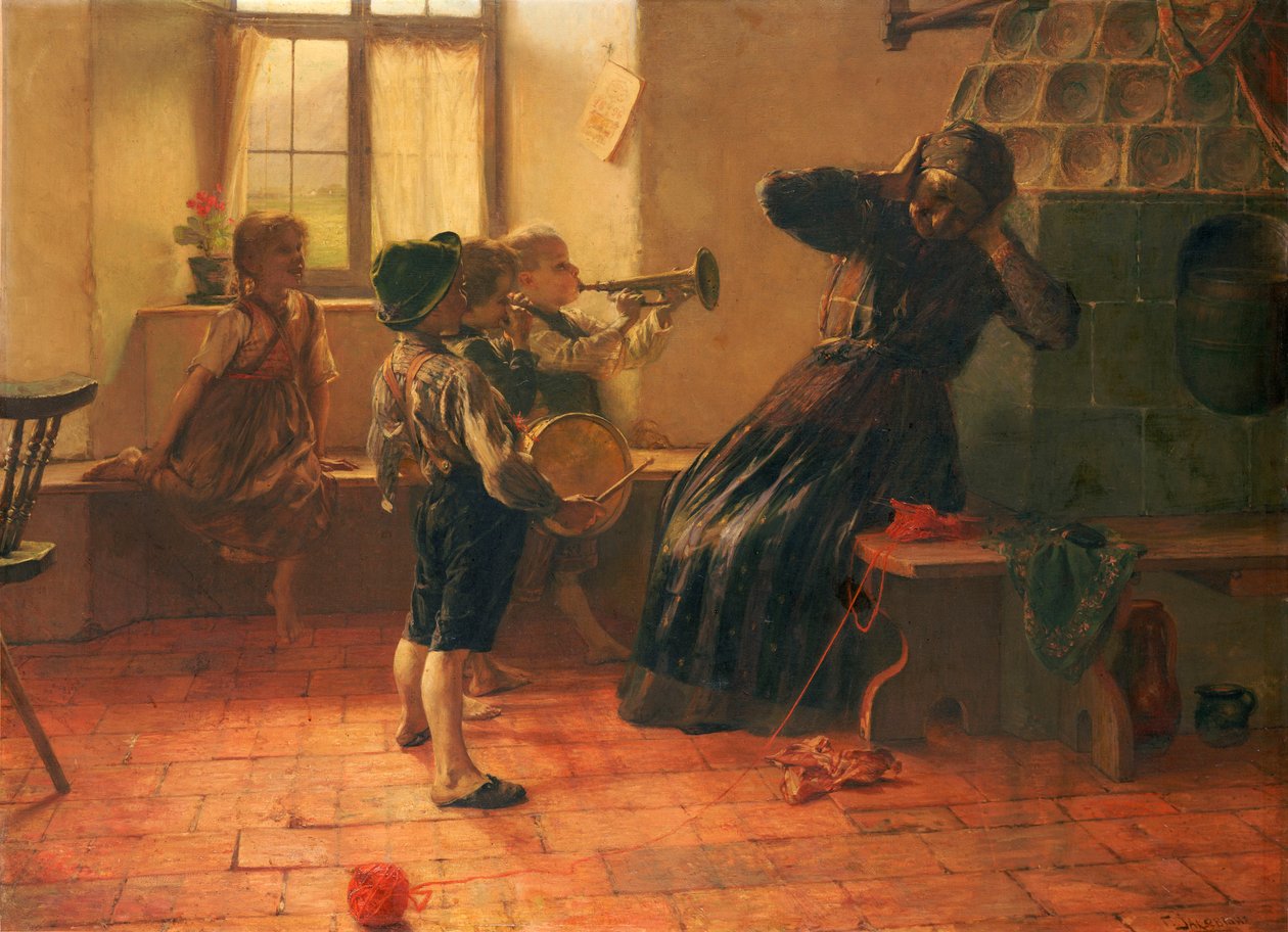 Konsertti (öljy kankaalle) tekijältä Georg Jakobides