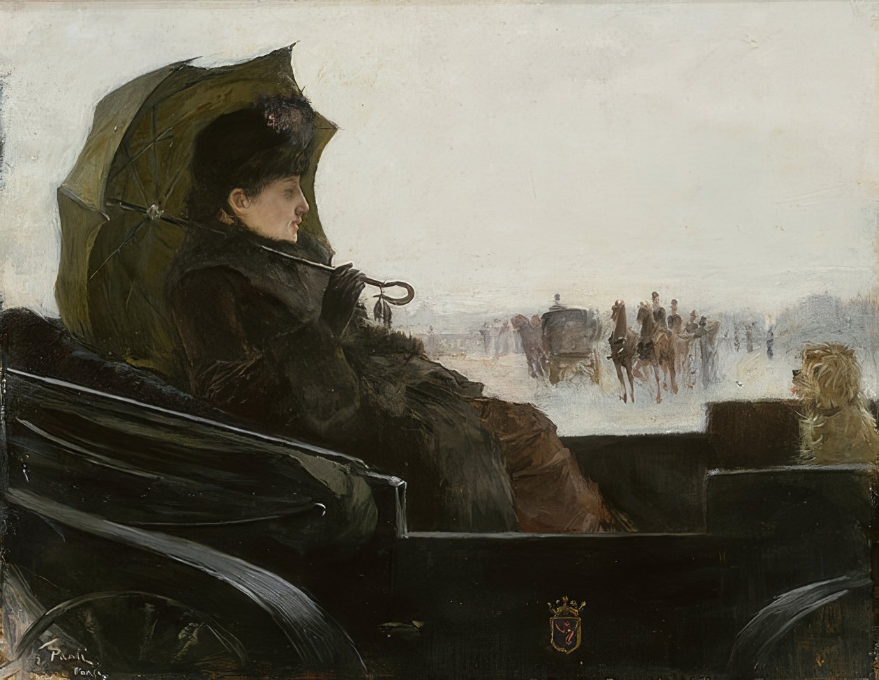 Lady Landaussa, Pariisissa. Noin 1881-83 tekijältä Georg Pauli