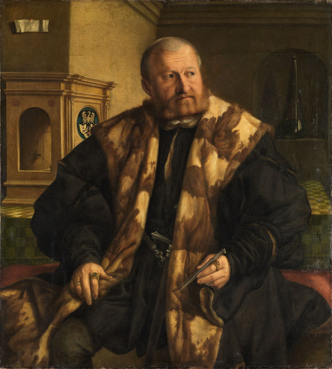 Nürnbergin rahamestari Jörg Herzin muotokuva tekijältä Georg Pencz
