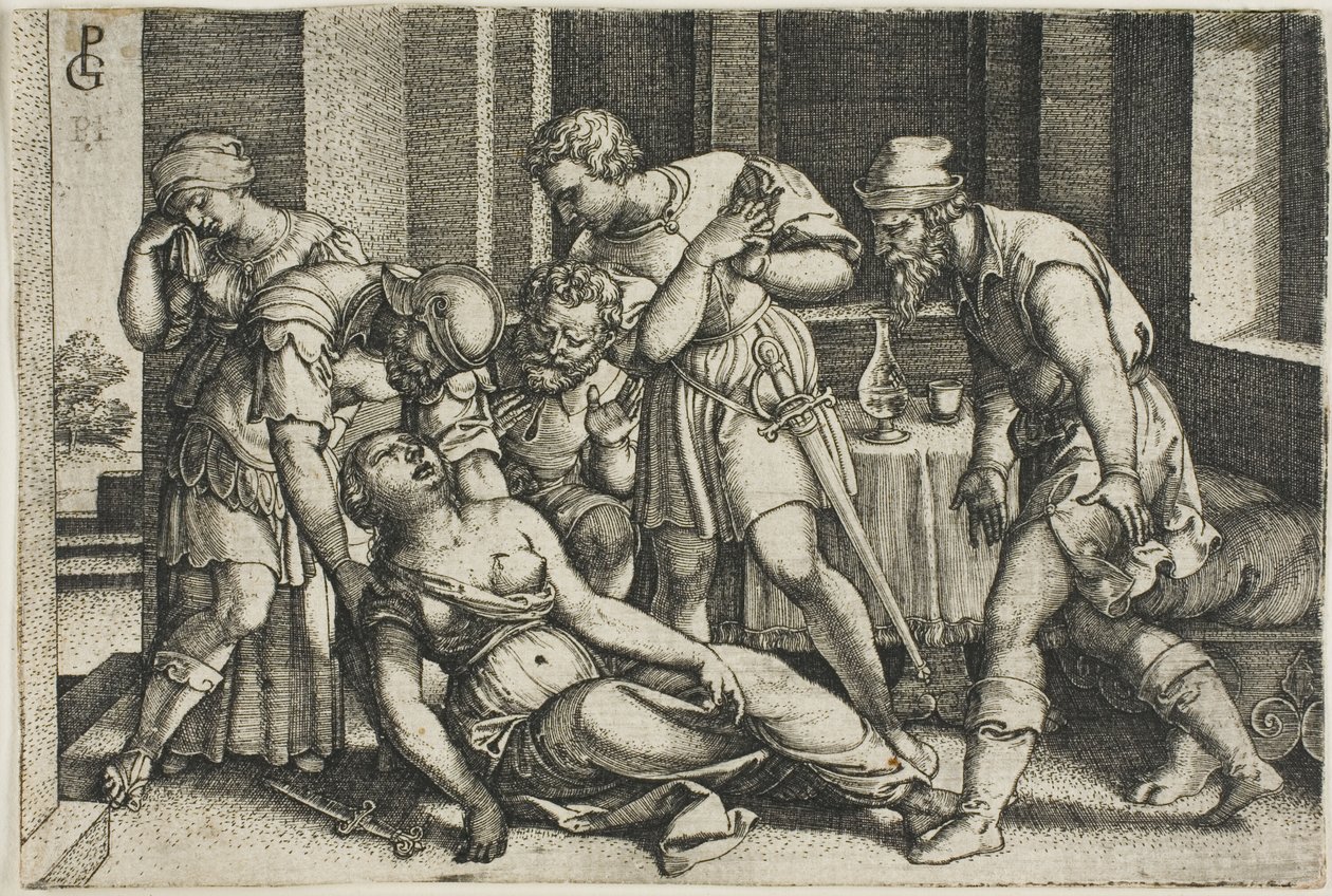Lucretian kuolema tekijältä Georg Pencz