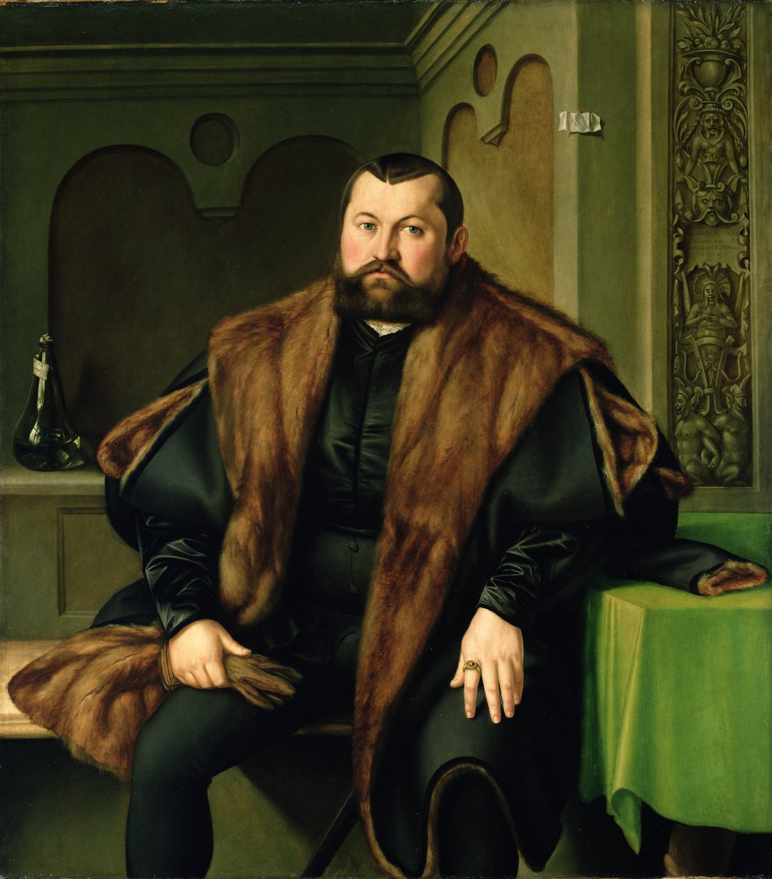 Sigmund Baldingerin (1510-1558) muotokuva, 1545 tekijältä Georg Pencz