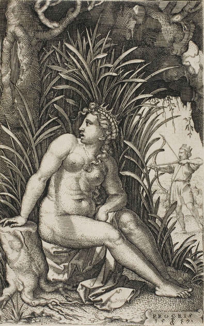 Procris, kreikkalaisesta sankaritarista tekijältä Georg Pencz