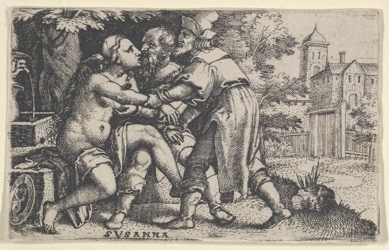 Susanna ja vanhimmat. tekijältä Georg Pencz