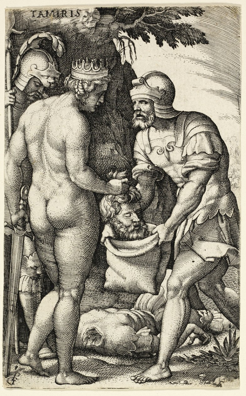 Tamiris, kreikkalaisesta sankaritarista tekijältä Georg Pencz