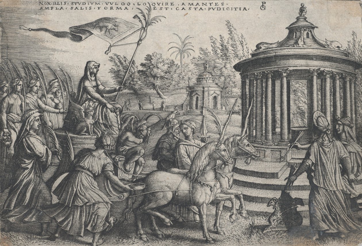 Siveyden voitto rakkaudella, Petrarkan voitoista. tekijältä Georg Pencz