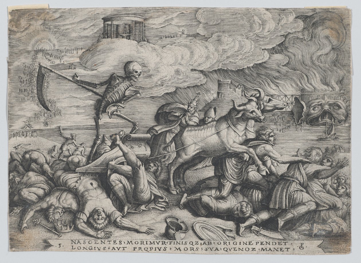 The Triumph of Death on Time, Petrarkan voitosta. tekijältä Georg Pencz
