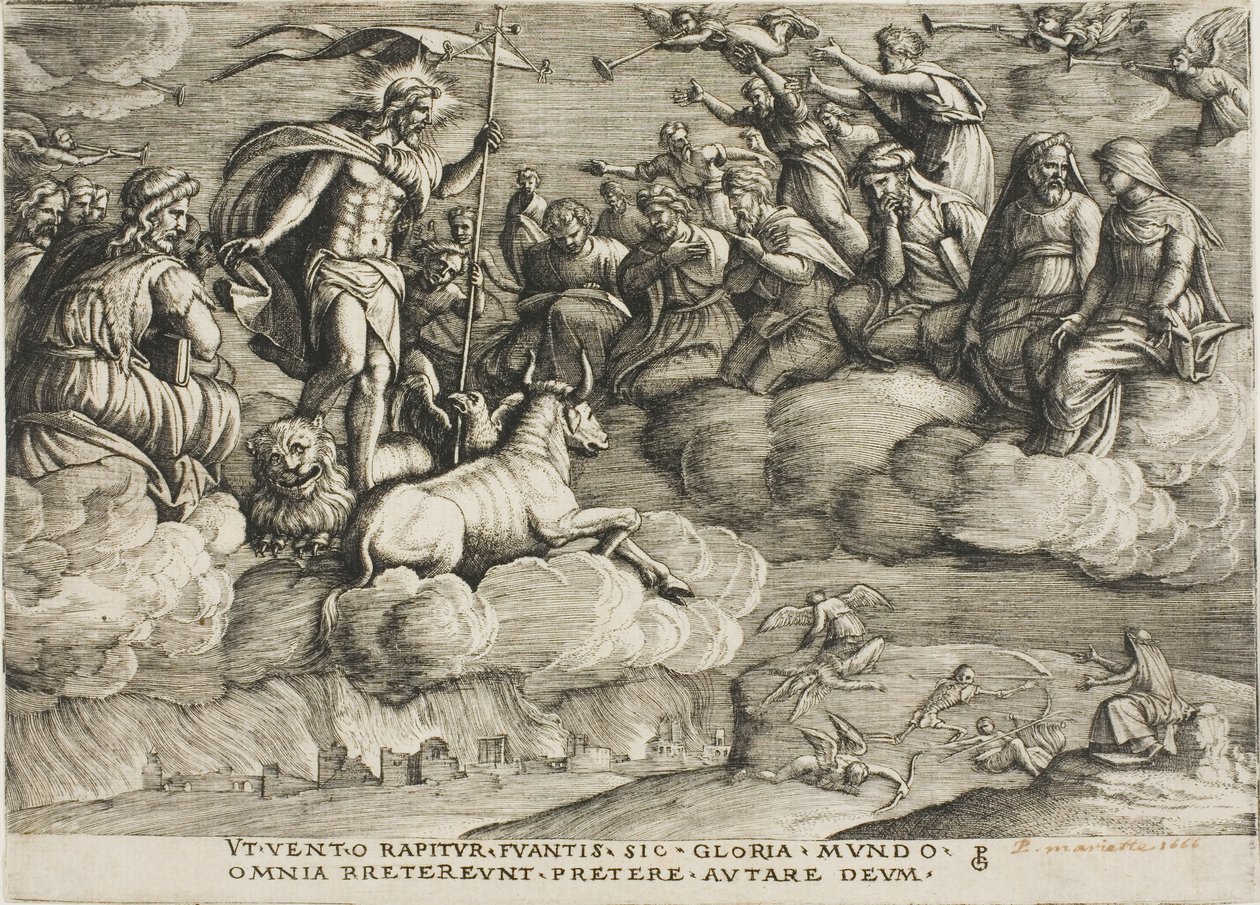 The Triumph of Eternity, levy kuusi Petrarchin voitosta tekijältä Georg Pencz