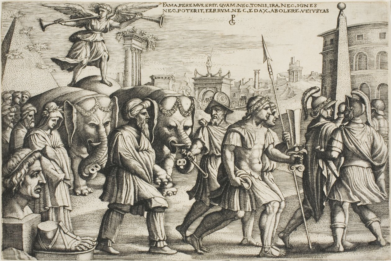 The Triumph of Fame, levy kolme Petrarchin voitoista tekijältä Georg Pencz