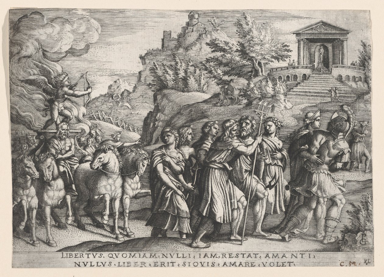 Rakkauden voitto, Petrarkan voitosta. tekijältä Georg Pencz