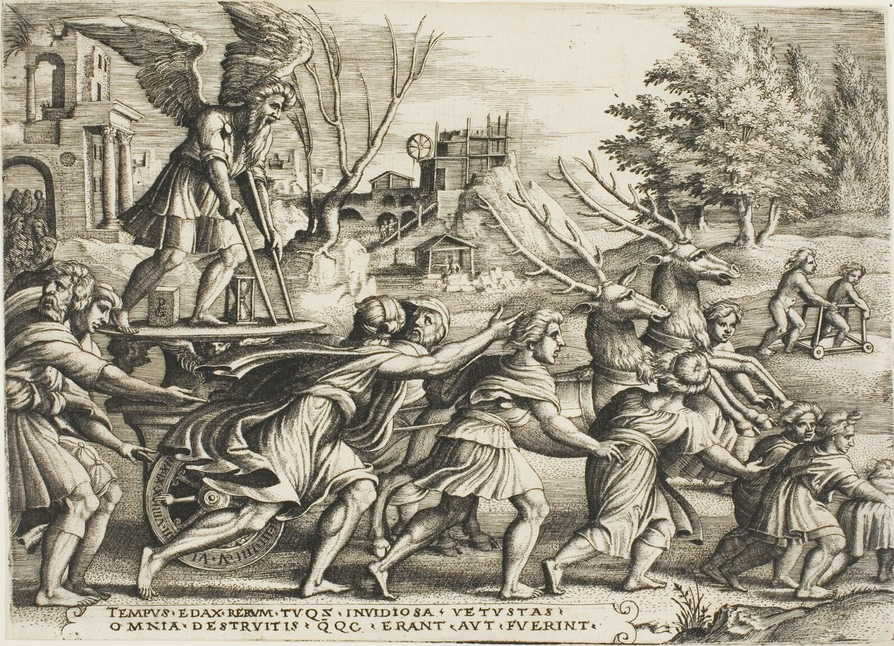 The Triumph of Time, levy neljä teoksesta The Triumphs of Petrarch tekijältä Georg Pencz
