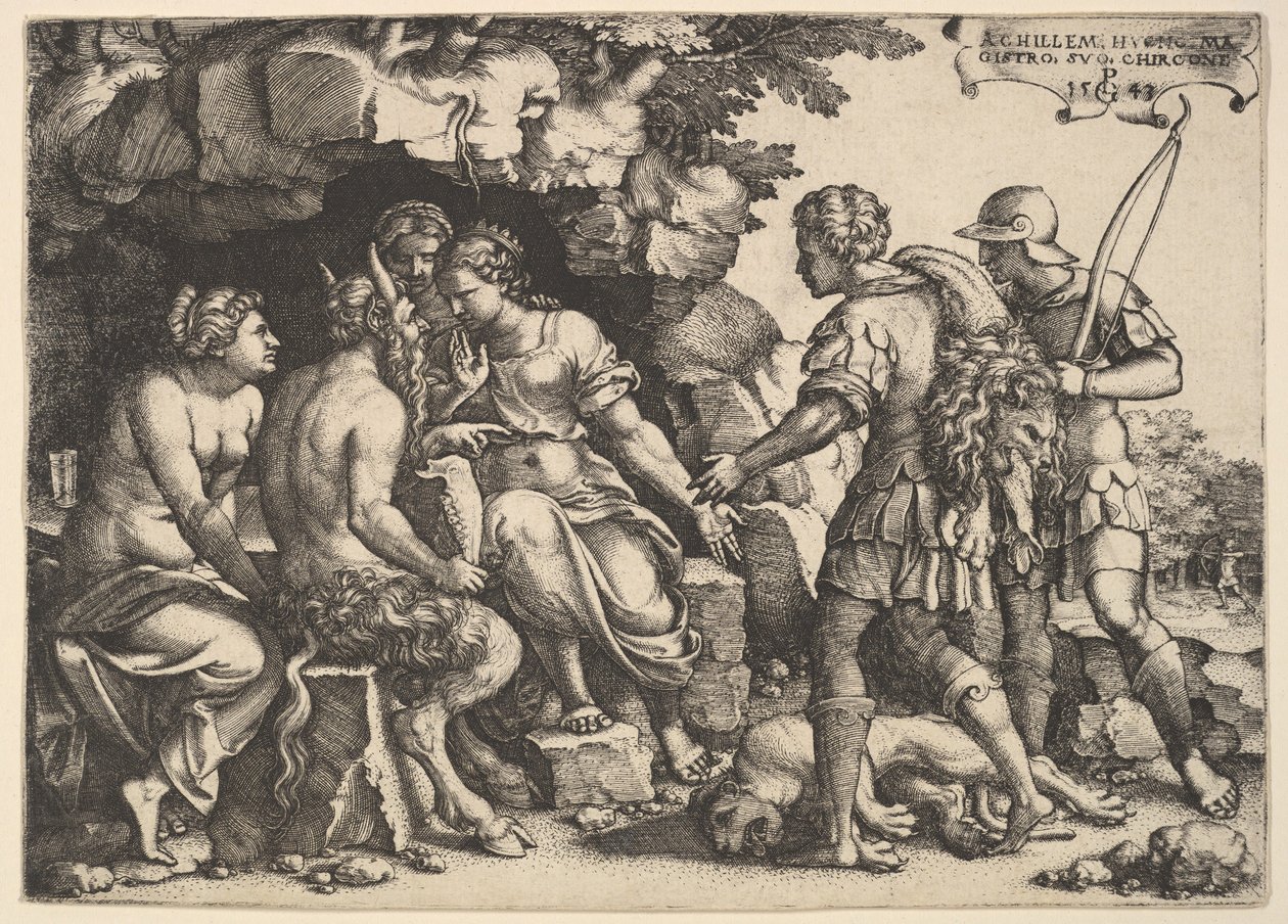Thetis ja Chiron, 1543. tekijältä Georg Pencz