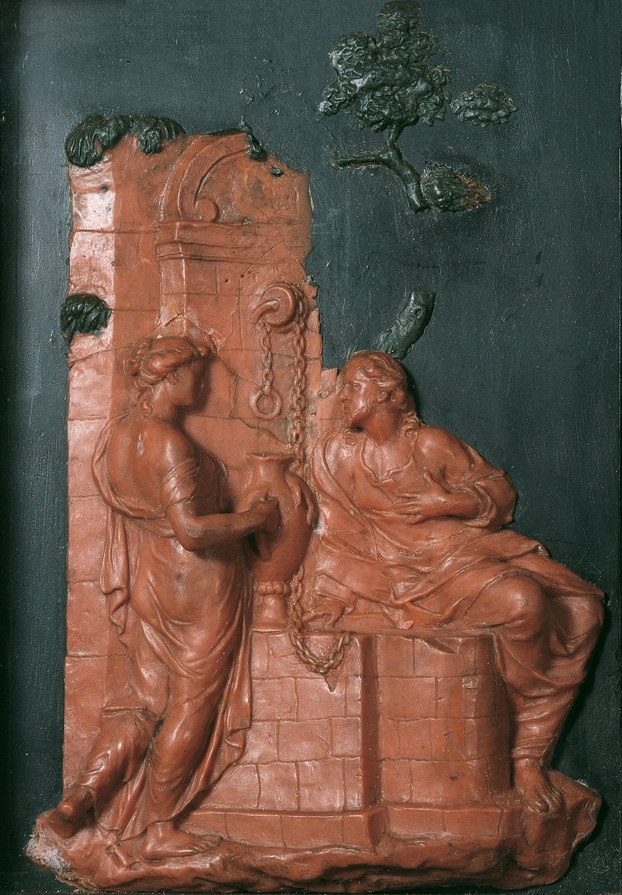 Kristus ja samarialainen nainen kaivolla tekijältä Georg Raphael Donner
