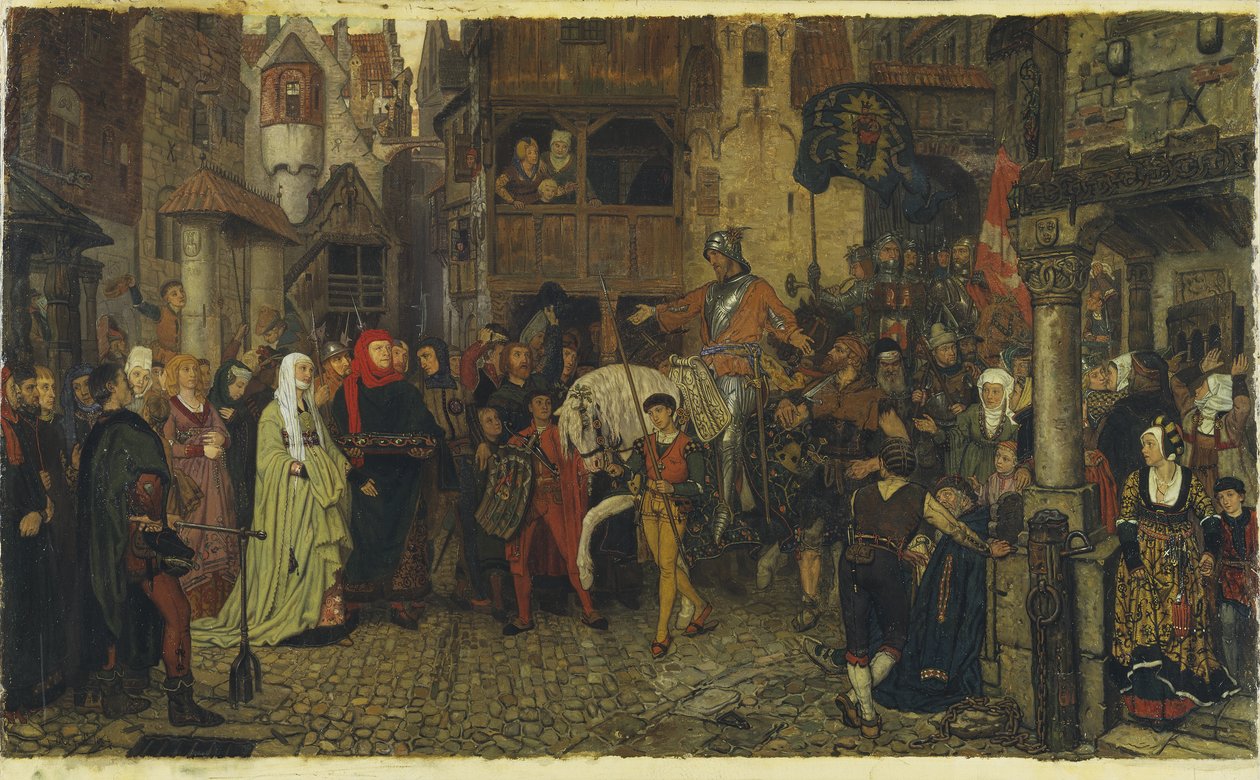 Sten Sture vanhemman saapuminen Tukholmaan, 1864 tekijältä Georg Rosen