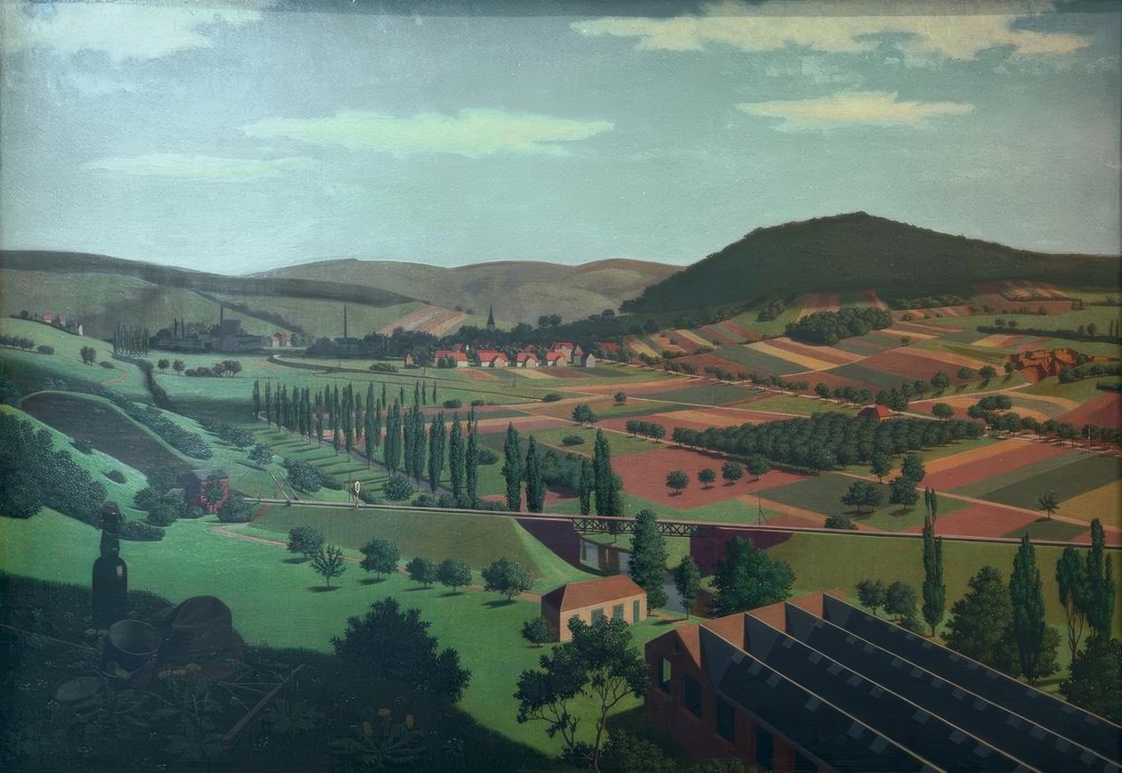 Landschaft bei Berghausen tekijältä Georg Scholz