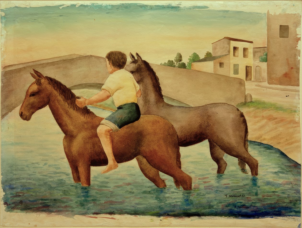G.Schrimpf, Horse Pond tekijältä Georg Schrimpf