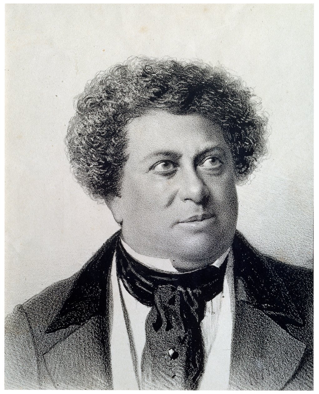 Kirjailija Alexandre Dumasin muotokuva, 1800-luku tekijältä Georg Wilhelm Timm