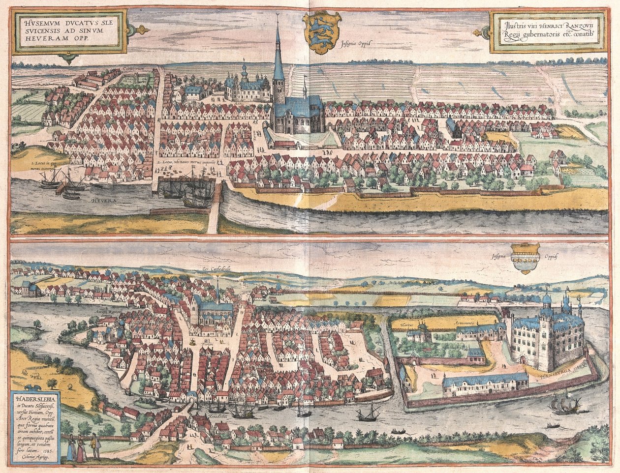Husum, Saksa, kuva tekijältä Georg Braun und Franz Hogenberg