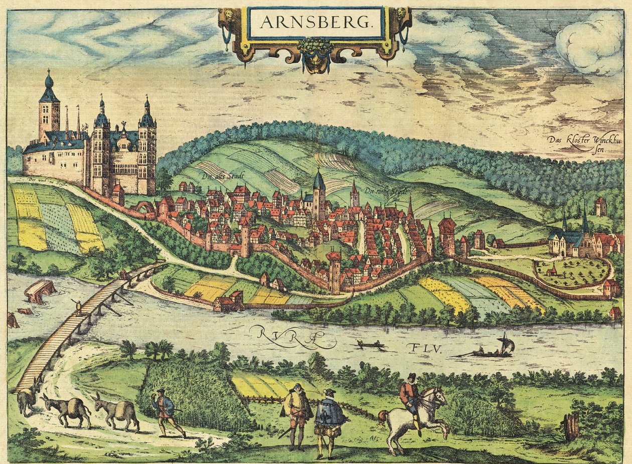 Arnsberg tekijältä Georg and Hogenberg Franz (1535 90) Braun