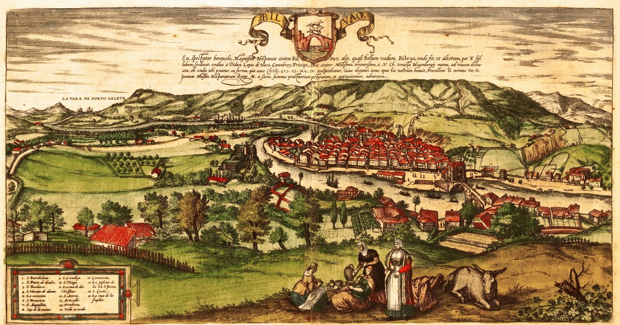 Bilbao tekijältä Georg and Hogenberg Franz (1535 90) Braun