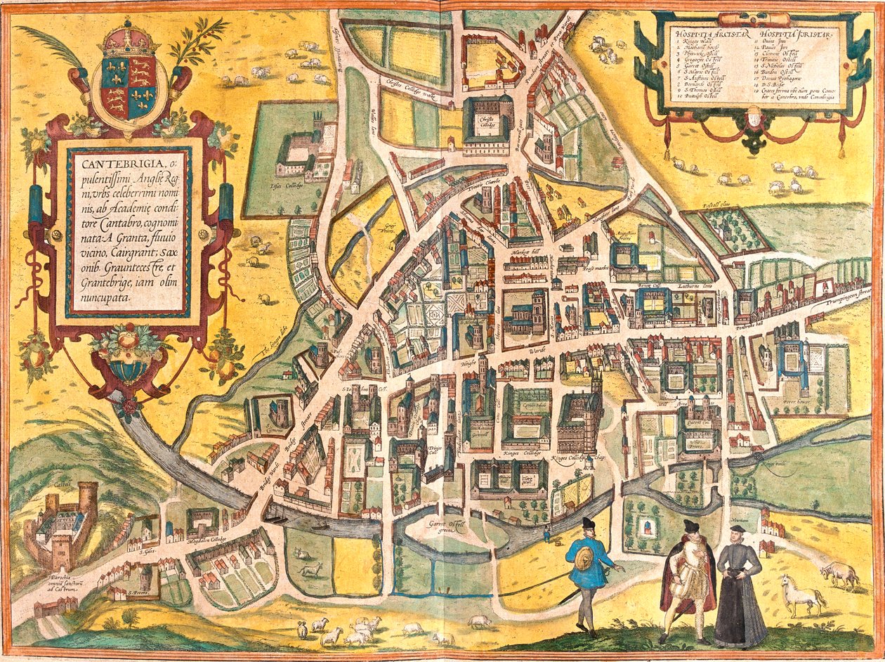 Cambridge, Iso-Britannia tekijältä Georg and Hogenberg Franz (1535 90) Braun