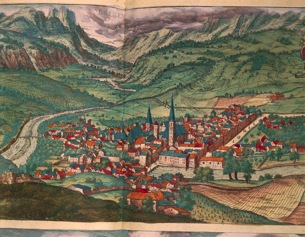 Bressanonen kaupunki, Georg Braunin maailman kaupungeista tekijältä Georg Braun and Hogenberg Franz