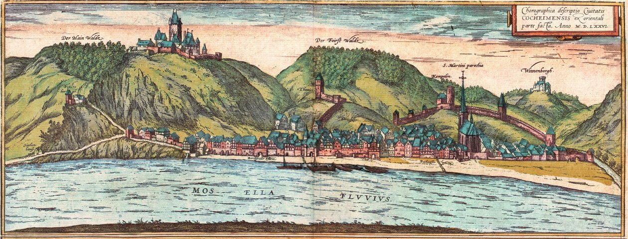 Cochem tekijältä Georg and Hogenberg Franz (1535 90) Braun
