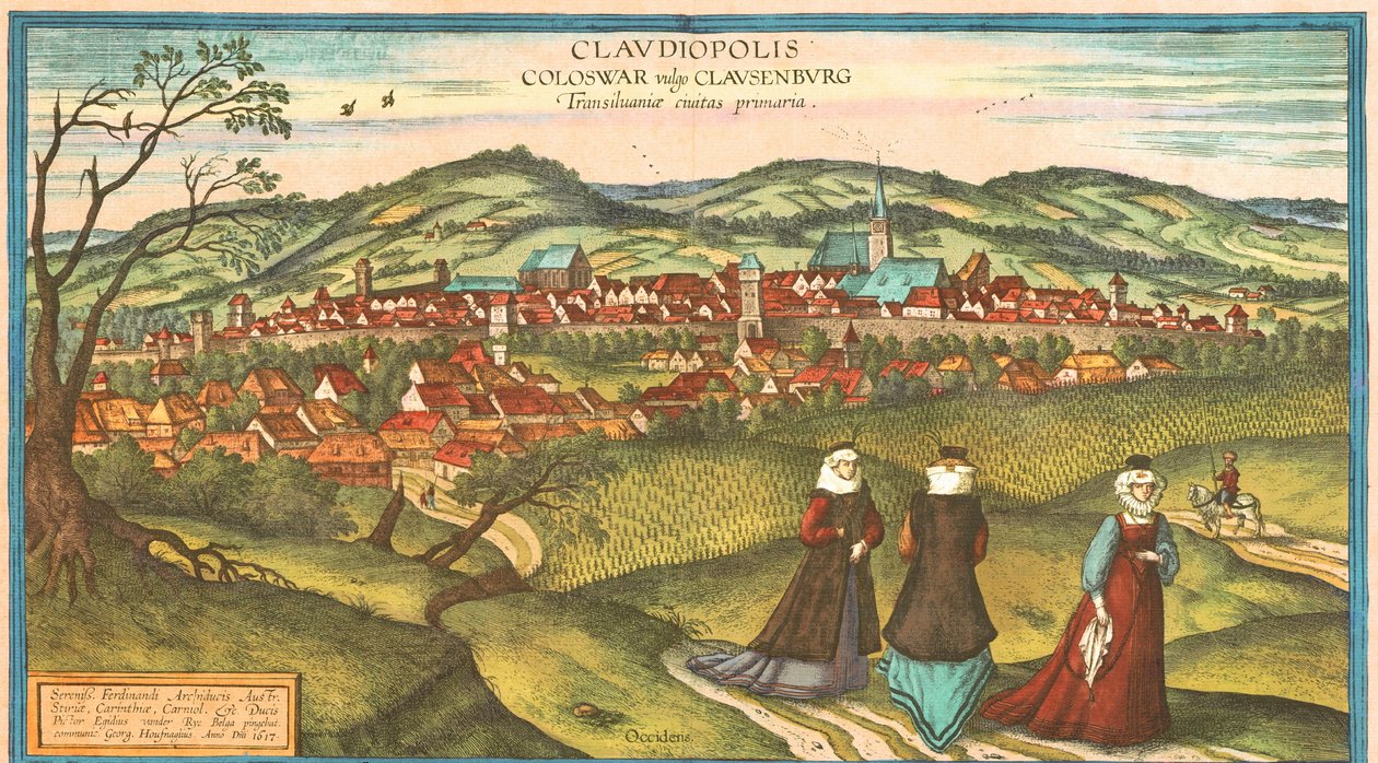 Dacia, Romania tekijältä Georg and Hogenberg Franz (1535 90) Braun
