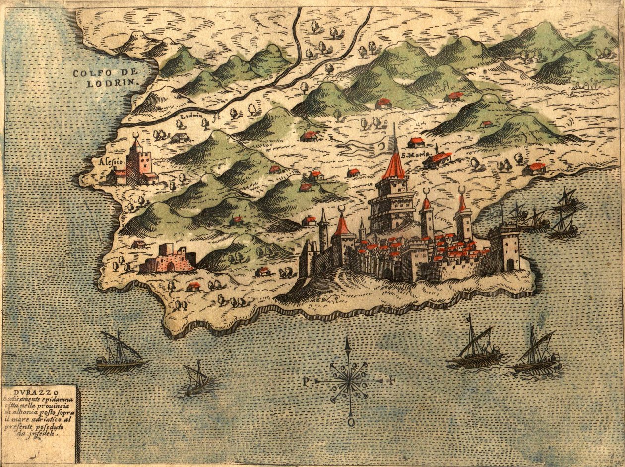 Dalmatia tekijältä Georg and Hogenberg Franz (1535 90) Braun