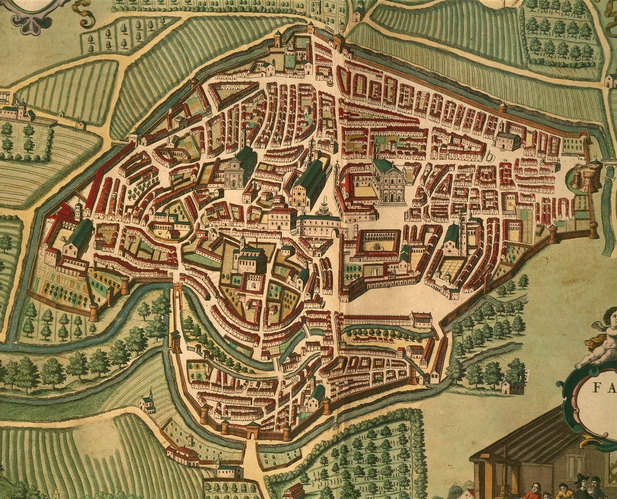 Fabriano Georg Braunin Civitates Orbis Terrarumilta tekijältä Georg Braun and Hogenberg Franz