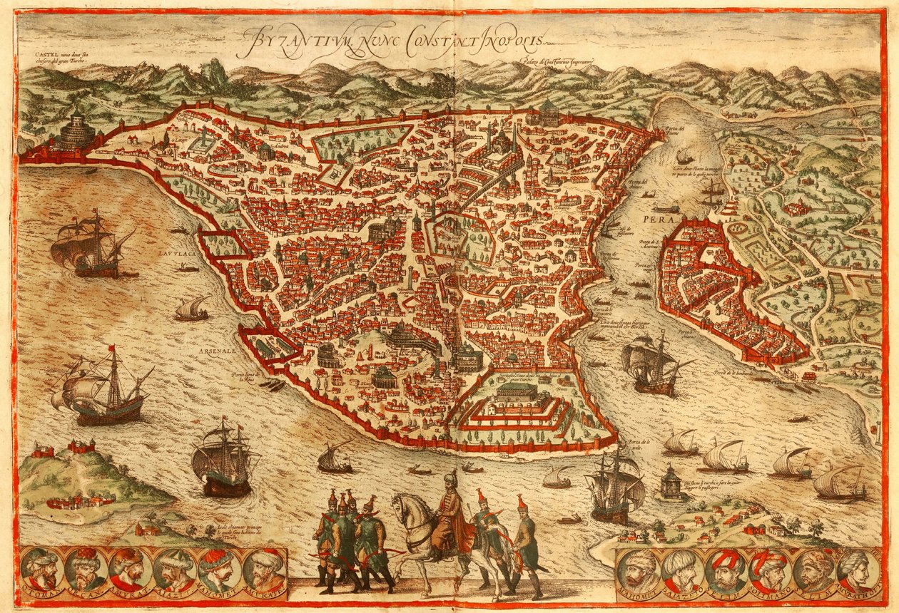 Istanbul tekijältä Georg and Hogenberg Franz (1535 90) Braun