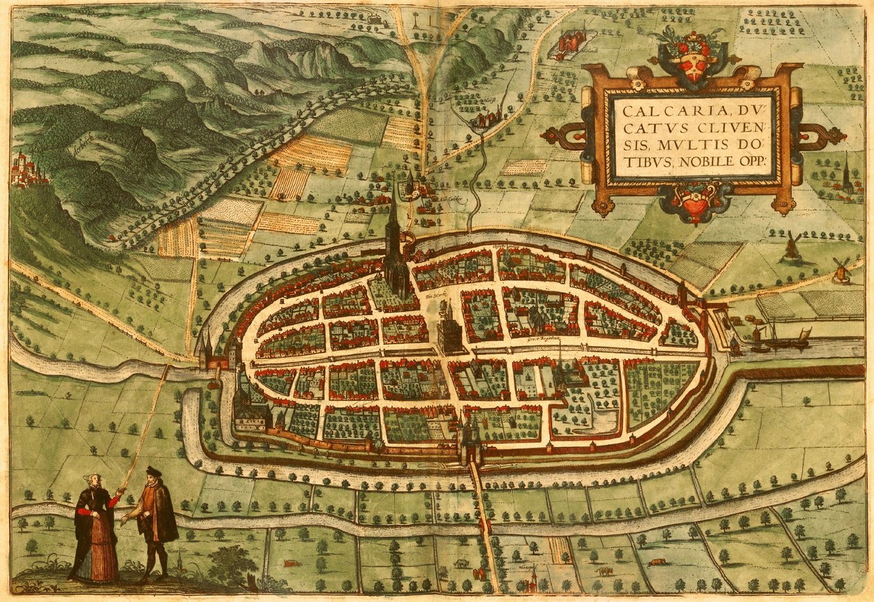 Kalkar, Saksa tekijältä Georg and Hogenberg Franz (1535 90) Braun