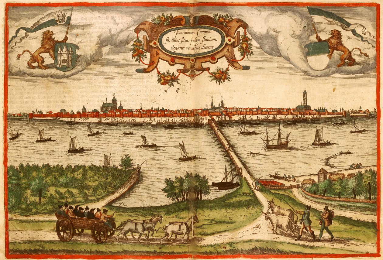 Kampan, Saksa tekijältä Georg and Hogenberg Franz (1535 90) Braun