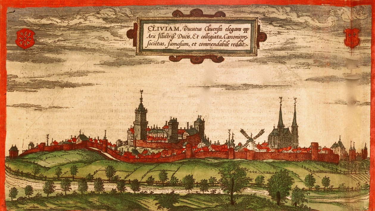 Kleve, Saksa tekijältä Georg and Hogenberg Franz (1535 90) Braun