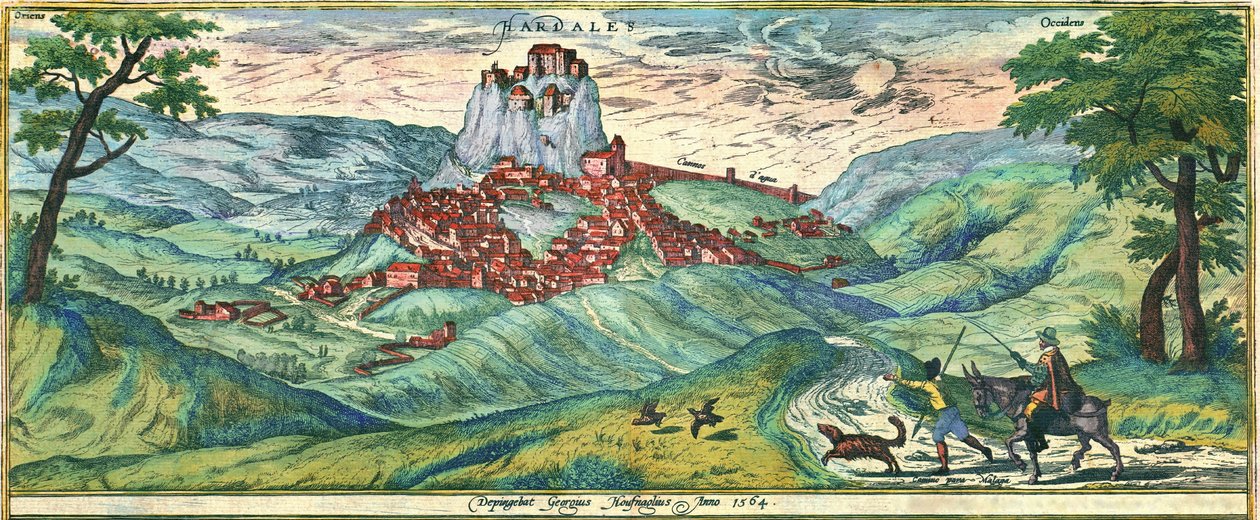 Malagan kaupunki tekijältä Georg and Hogenberg Franz (1535 90) Braun