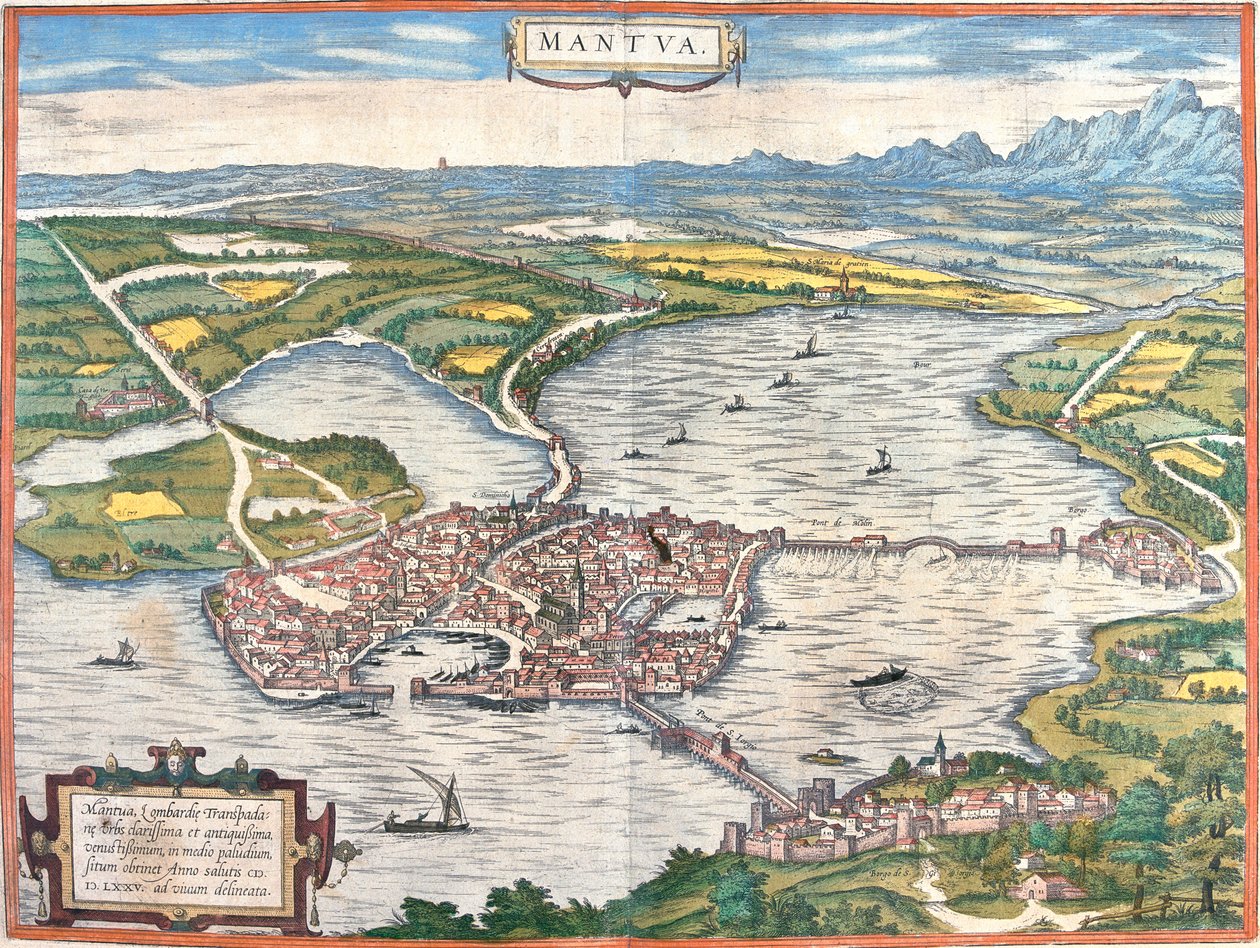 Mantova, Italia tekijältä Georg and Hogenberg Franz (1535 90) Braun