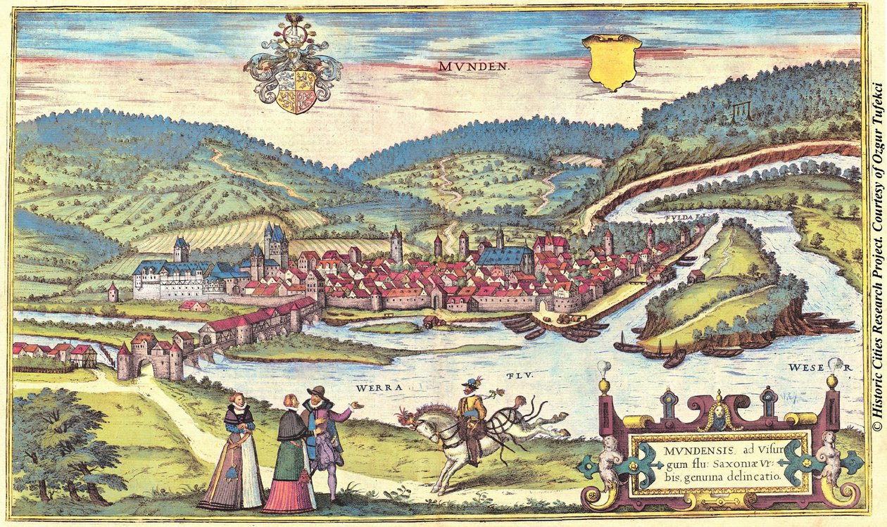 Munt, Munden, Sveitsi tekijältä Georg and Hogenberg Franz (1535 90) Braun