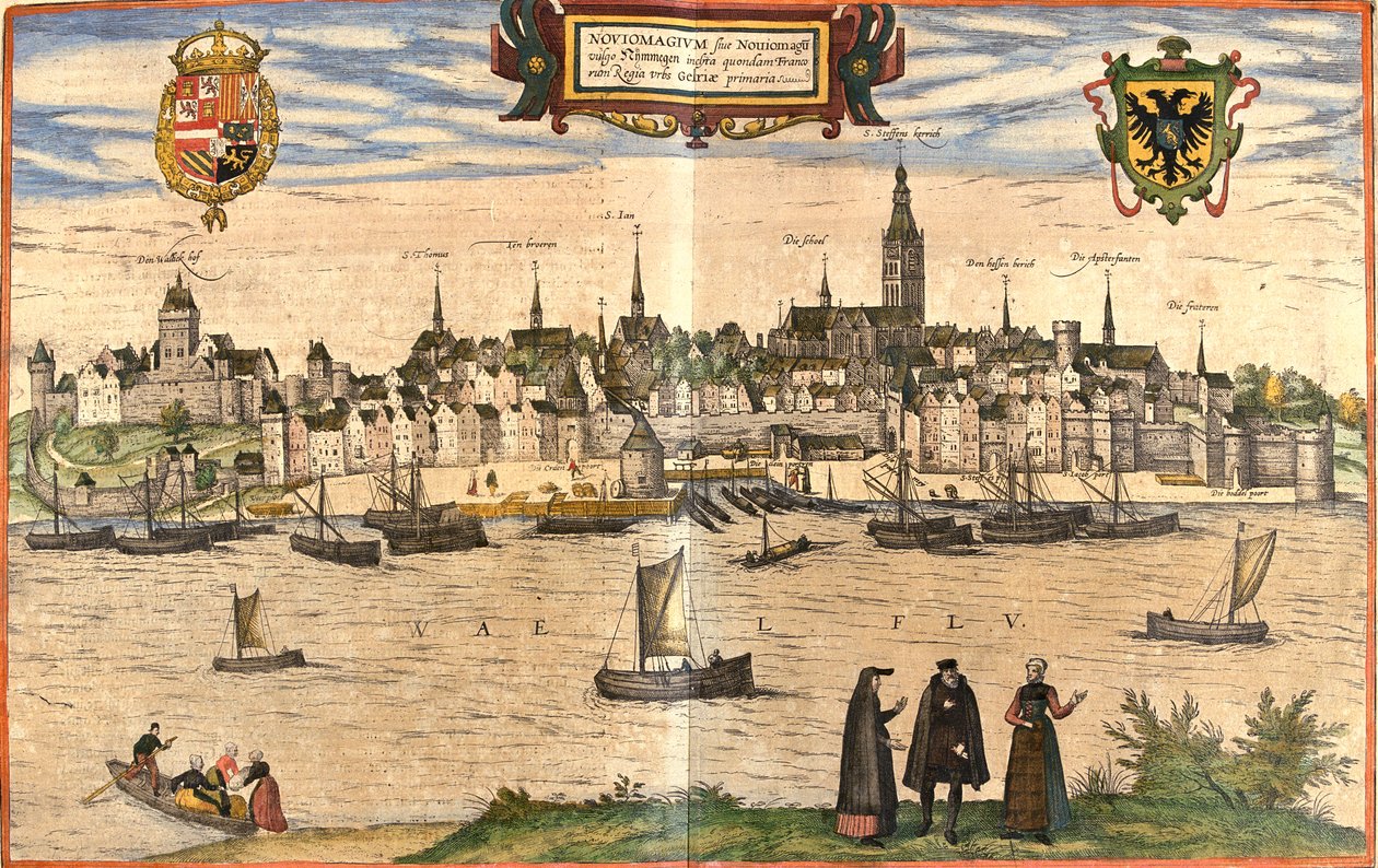 Nijmegen, Alankomaat tekijältä Georg and Hogenberg Franz (1535 90) Braun