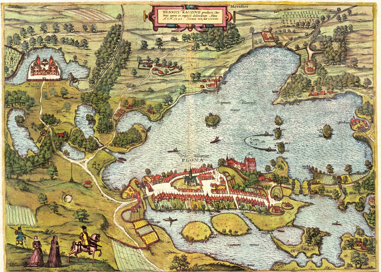 Plon, Saksa tekijältä Georg and Hogenberg Franz (1535-90) Braun
