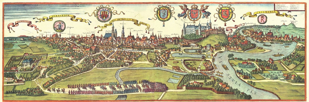 Puola tekijältä Georg and Hogenberg Franz (1535 90) Braun